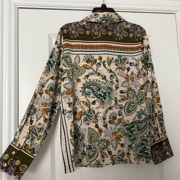RACHEL ZOE PAISLEY BLOUSE SIZE SMALL - Picture 3 of 3